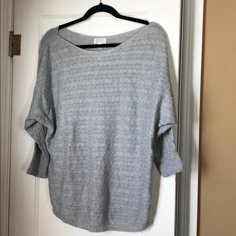 Market & spruce gray dolman women’s sweater L.
